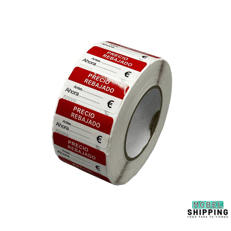 Rollo de pegatinas de "precio rebajado" - 2*3.5cm