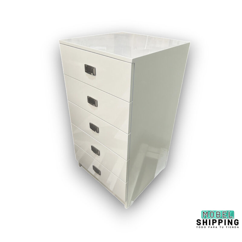 Cajonera en lacada con 5 cajones